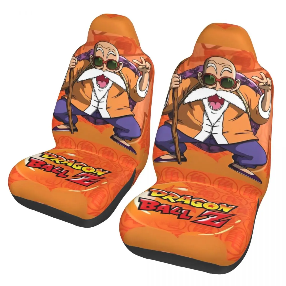 

Dragon Ball Z Master Roshi DBZ Car Seat Cover Protector Interior Accessories For SUV Front Rear Flocking Cloth Cushion Fishing
