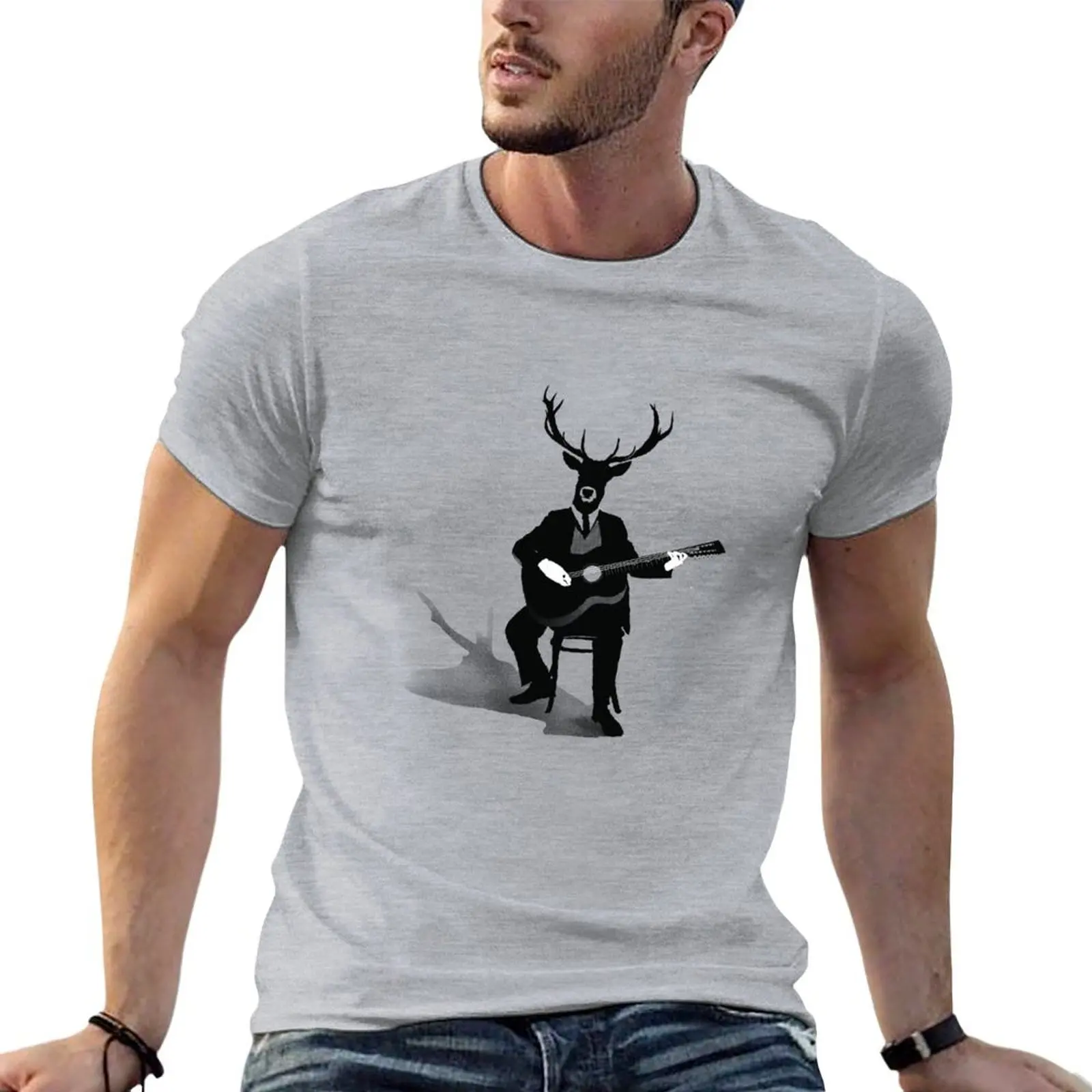 

My Inner Animals- Deer Twin Brother T-shirt anime cute clothes tops t shirts for men