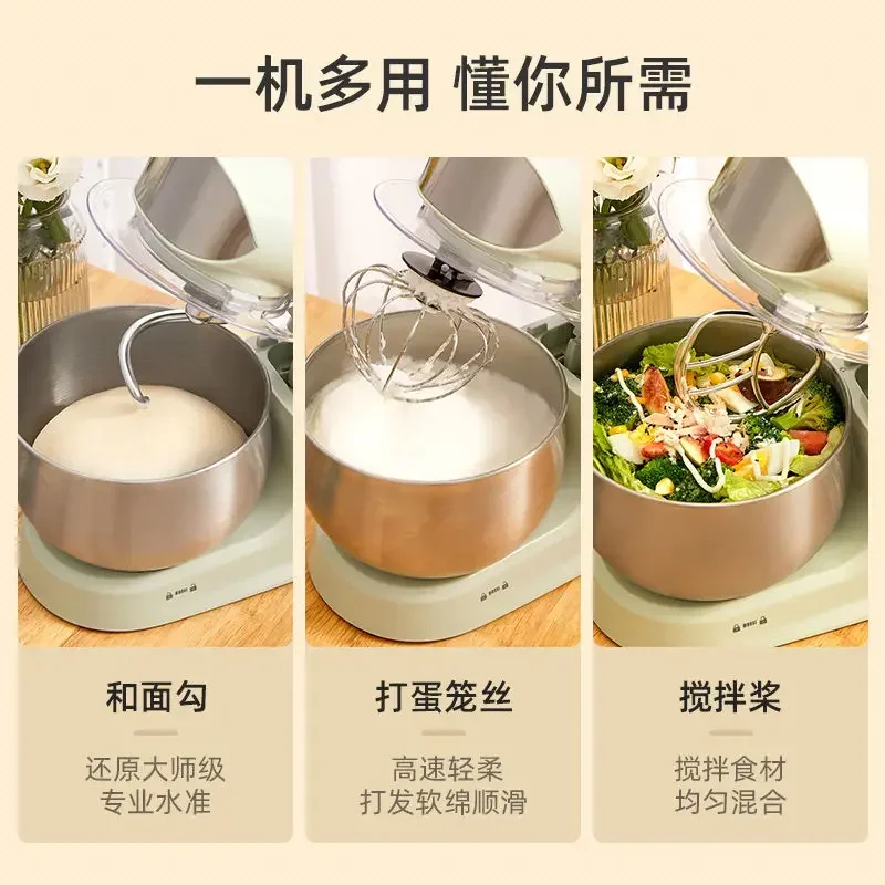 3L Chef machine new home automatic small mixer multifunction electric egg beater mixer stainless steels