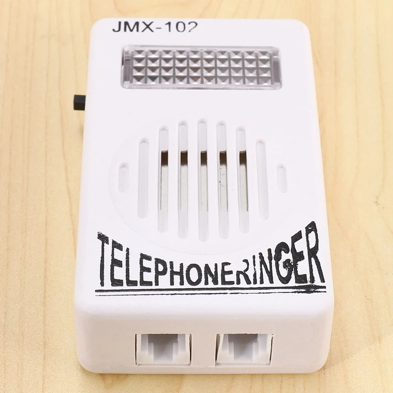 10X RJ11 Adapter Louder Telephone Ring Flash Amplifier Ringer For Landline Telephone