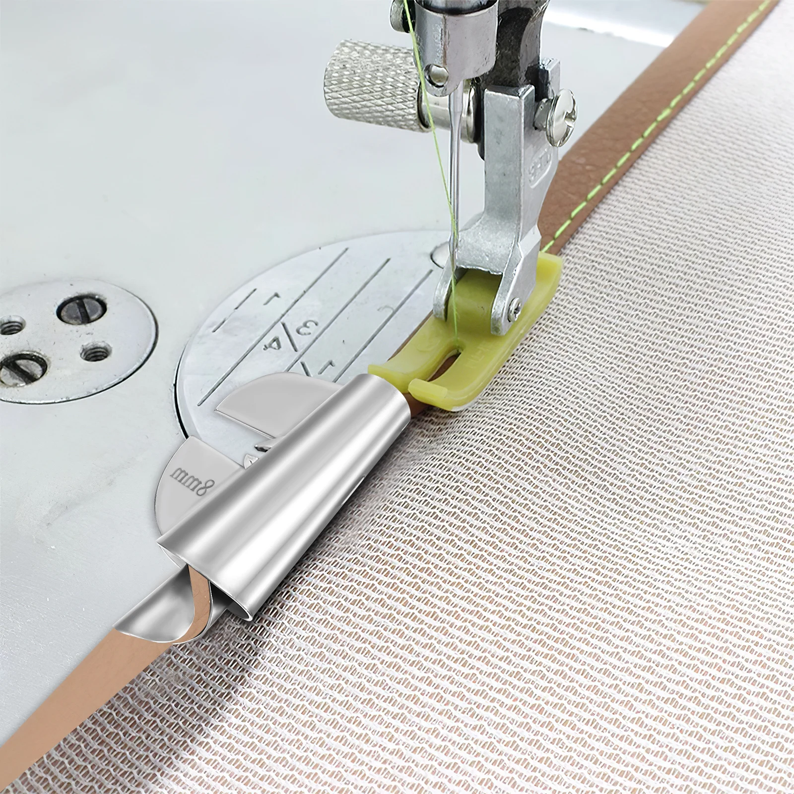 

6pcs Spiral Rolled Hemmer Feet Sewing Machine Presser Binder Edge Folder Metal Hem Guide Universal Foot For All Brands Durable