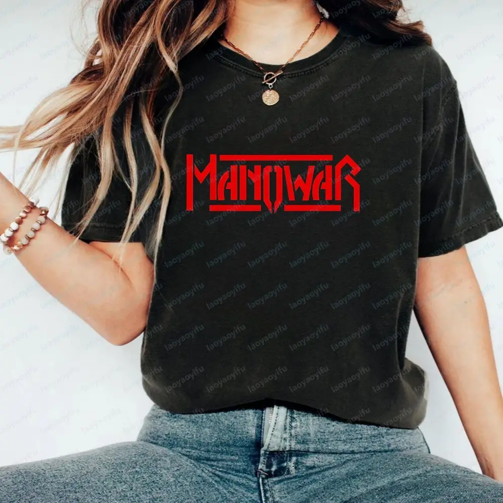 Manowar - Unique Pop Music Casual Trend Multi-Functional Short-Sleeved T-Shirt for Both Men and Women