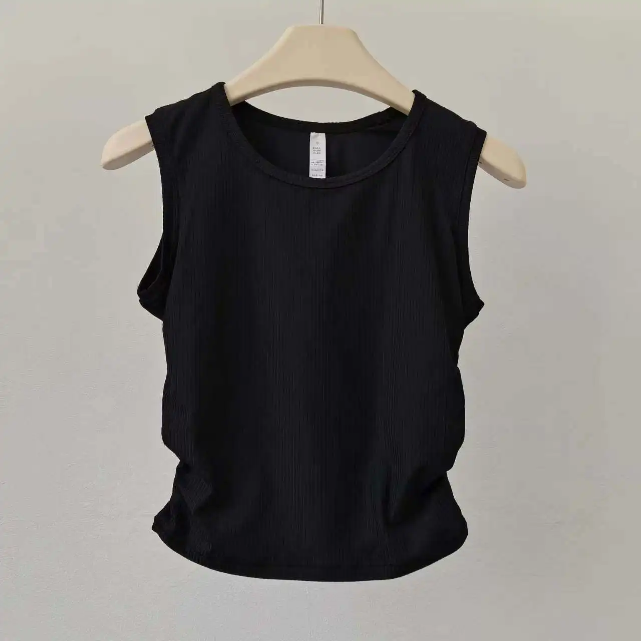 Damen Schlankmachendes Ärmelloses Yoga-Top Schnelltrocknendes Pilates Fitness-Training Sportbekleidung Top - T-Shirt im „Naked-Style“ – Detail 8