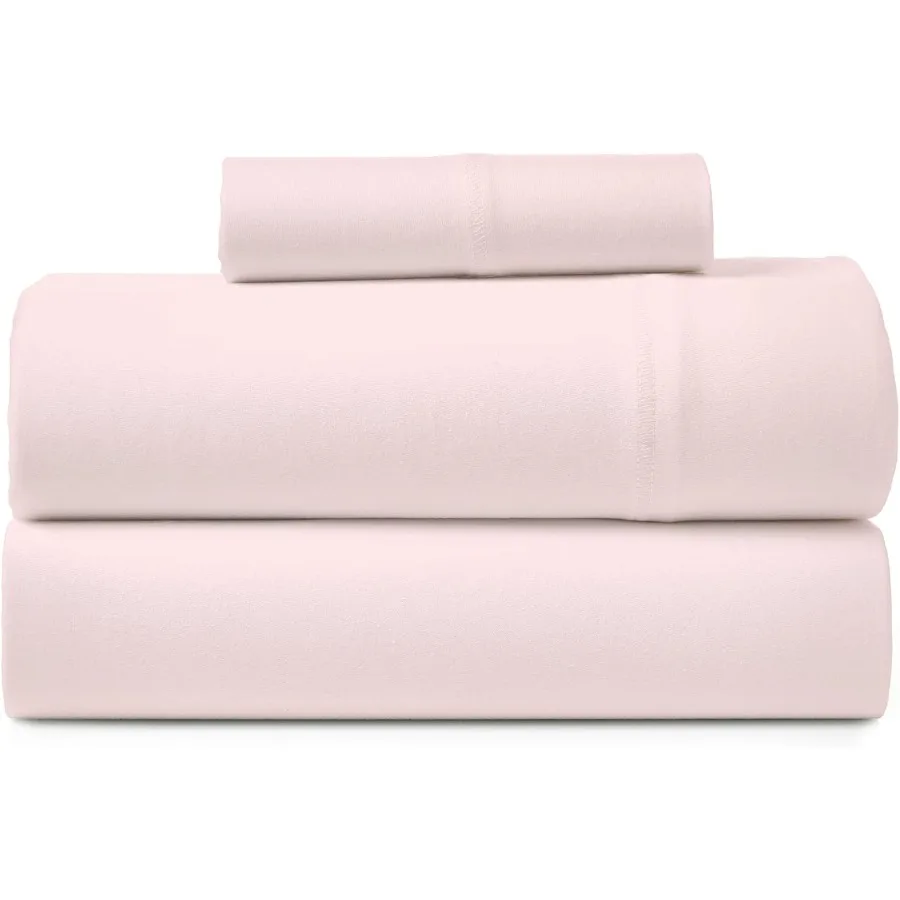 

Road Trip America Jersey Knit Sheets Set Cotton 3 Pieces Twin Blush for Comfortable and Stylish Bedding in TravelInspired Home