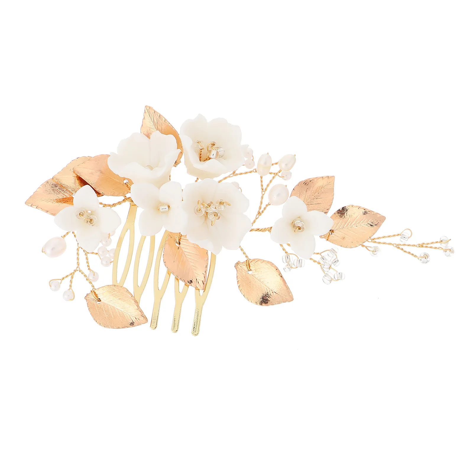 

Белая керамическая расческа для волос невесты, 1 шт., элегантный свадебный головной убор, аксессуары для фотосессий, модный декор для женщин