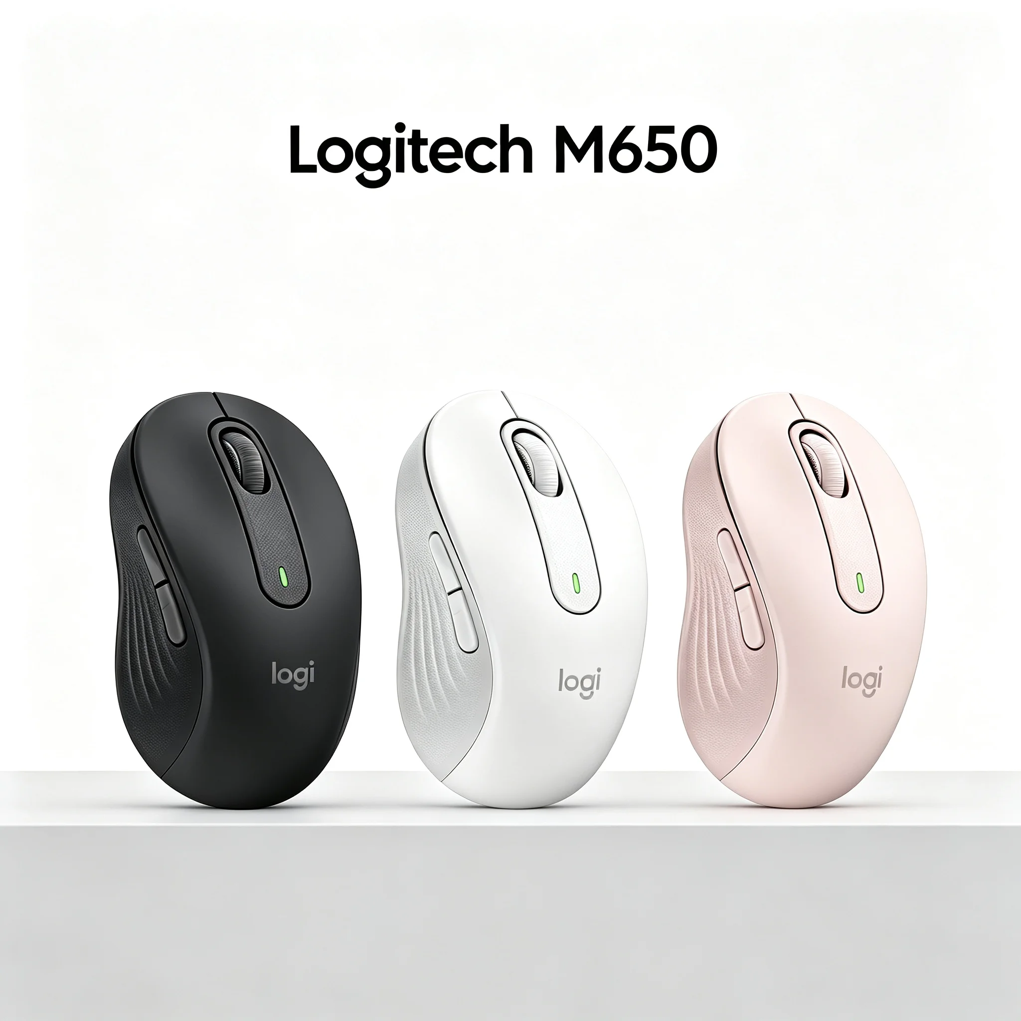 Logitech Signature M650 Wireless Mice Silent Click Technology Reduce Noise 90% SmartWheel Auto Switch Scroll 4000DPI Tracking Mu