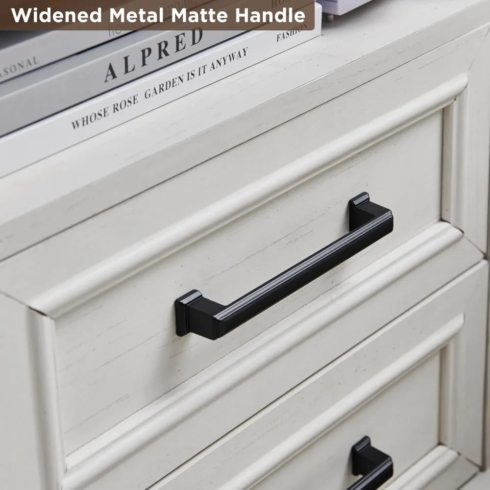 18 منضدة للمزرعة مع محطة شحن، طاولة نهائية مع درجين للتخزين، طاولة جانبية، خزانة بجانب السرير لغرفة النوم، L #5