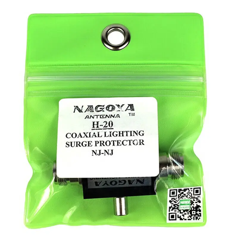 Novo protetor de iluminação nagoya h20 n tipo 200w 50 ohm 3ghz/protetor contra surtos de iluminação coaxial para antena de rádio