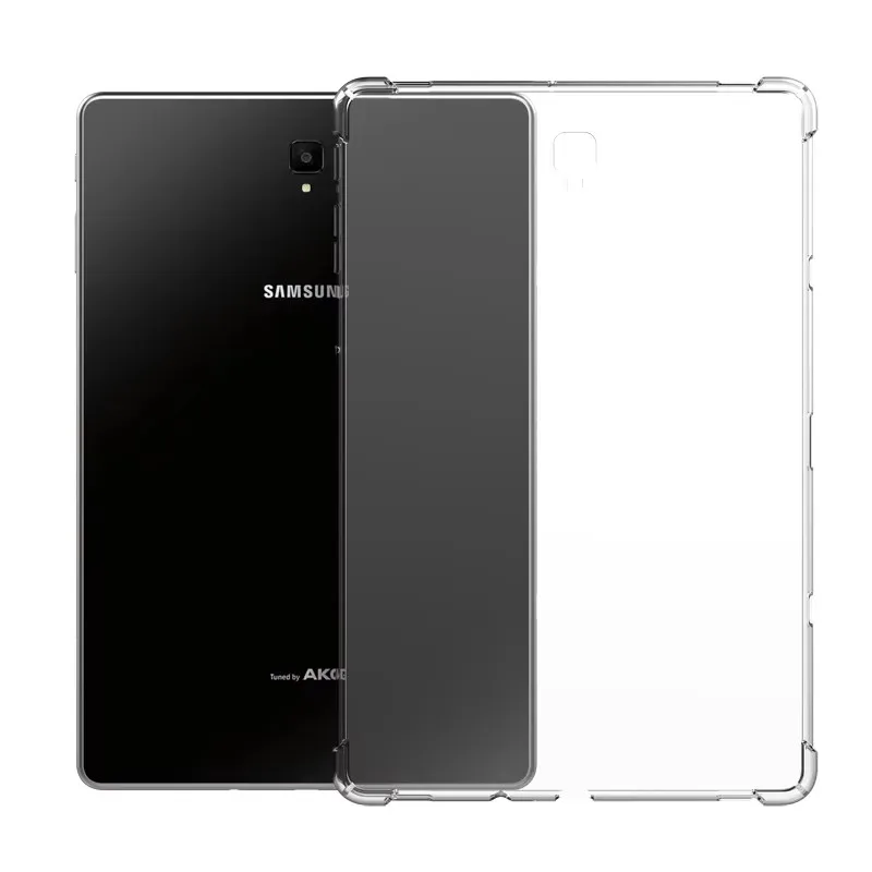 For Samsung Galaxy Tab S4 10.5" 2018 Clear Tablet Protective Case SM-T830 T835 T837A Soft TPU Silicone Shockproof Airbags Cover view 2