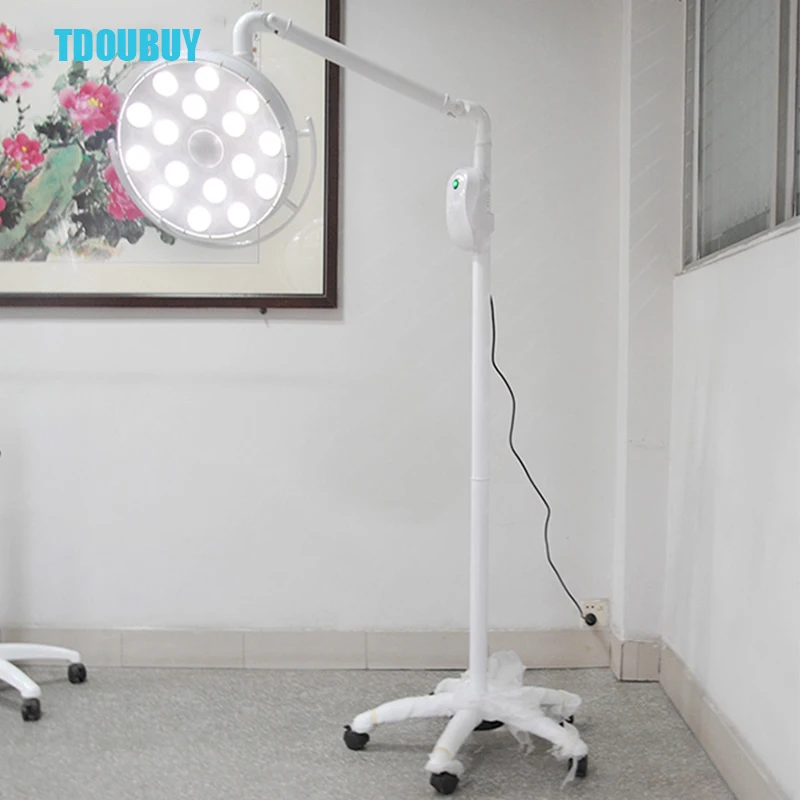 TDOUBEAUTY 20-Hole 60W Surgical Ceiling  Dental  Lamp Stand Mobile For Dental Clinics Pet Hospital Lighting（110-240V）