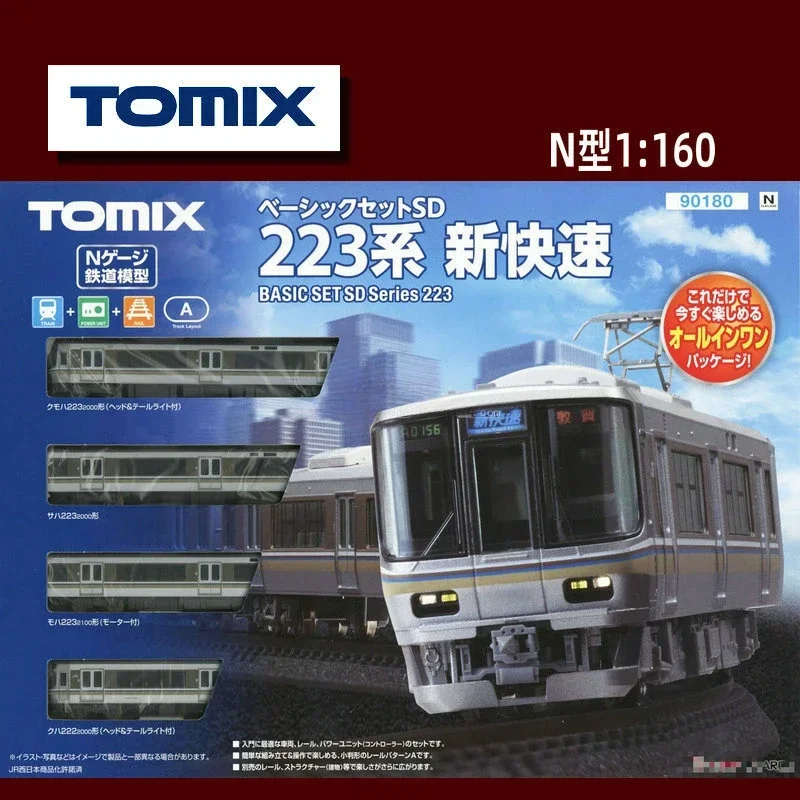 

TOMIX N-type 1/160 Train Model Set 90180 Starter Set SD 223 Series NewRapid Train Model Toy - 4-section Set