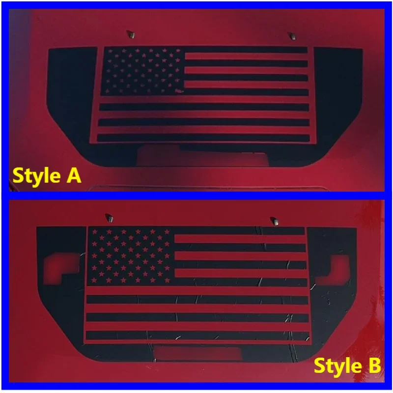 1PCS Front Hood USA Flag Style Decal Sticker Paper Word Mark Vinyl For Toyora FJ Cruiser 2007-2021 Car Exterior Accessories gy