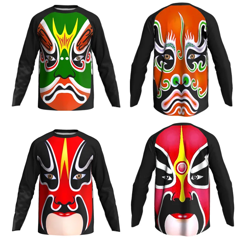 

Long Sleeve Motocross Jersey Shirt Road Cycling Man Bike MTB Pro Downhill Mountain Bicycle Race Lightweight Breathable Sport Top