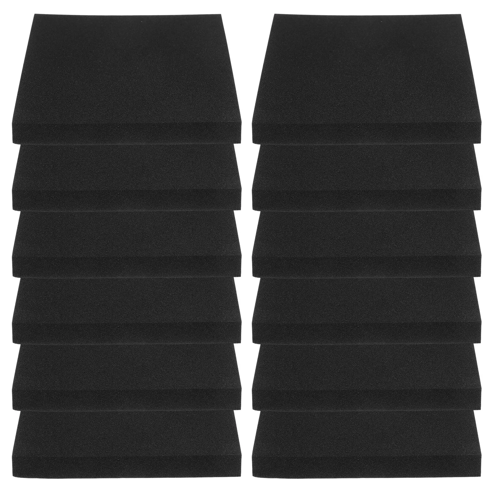 Coussinets en mousse autocollants carrés, 12 pièces, ignifuges, résistants à l'huile, isolation absorbante, mousse anti-vibration
