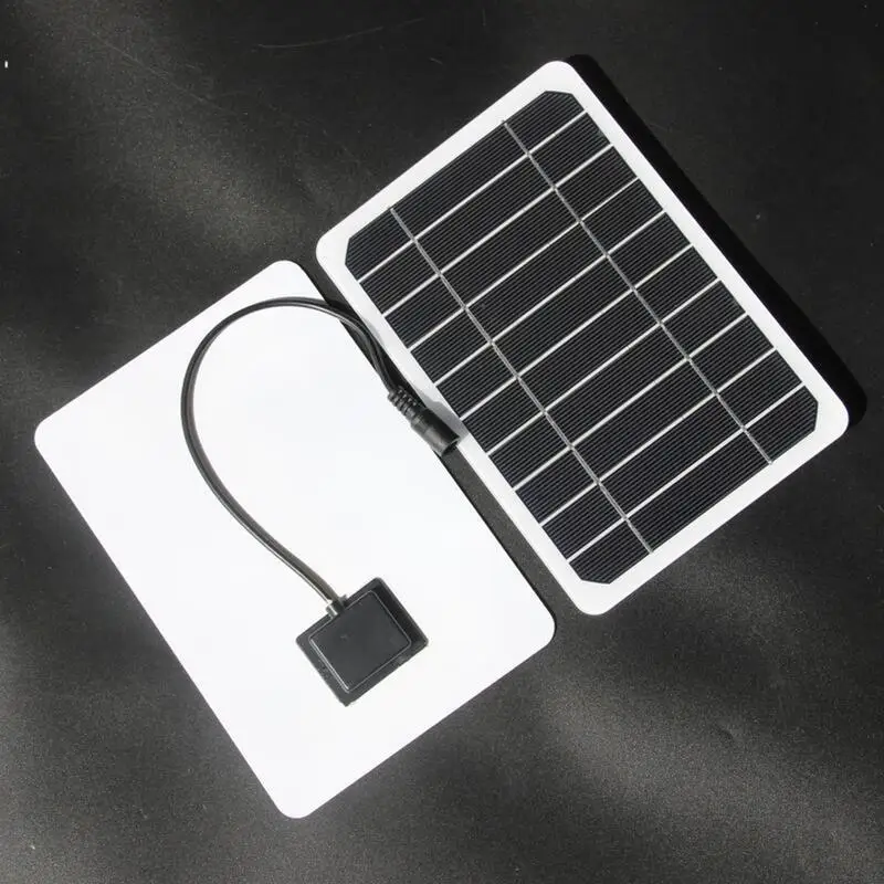 Outdoor Solar Panel 6W 5V Battery Module Charging Tool for Camping Hiking Picnic RV Marine and Backyard Use