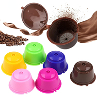 3pcs Refillable Capsule Filters Reusable Cups Refillable Coffee Filter Pods Reusable Universal for Nescafé Dolce Gusto Machines