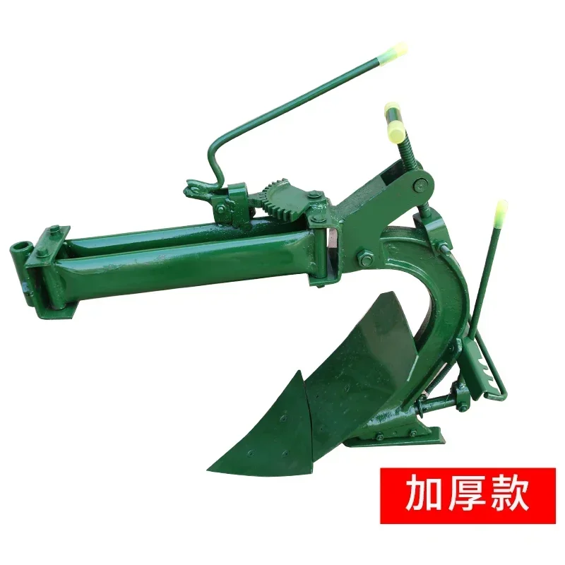 Walk-Behind Tractor Thick Cast Iron Double-Sided Plow Flip Plough Cultivated Land Plow Open Trench Plow