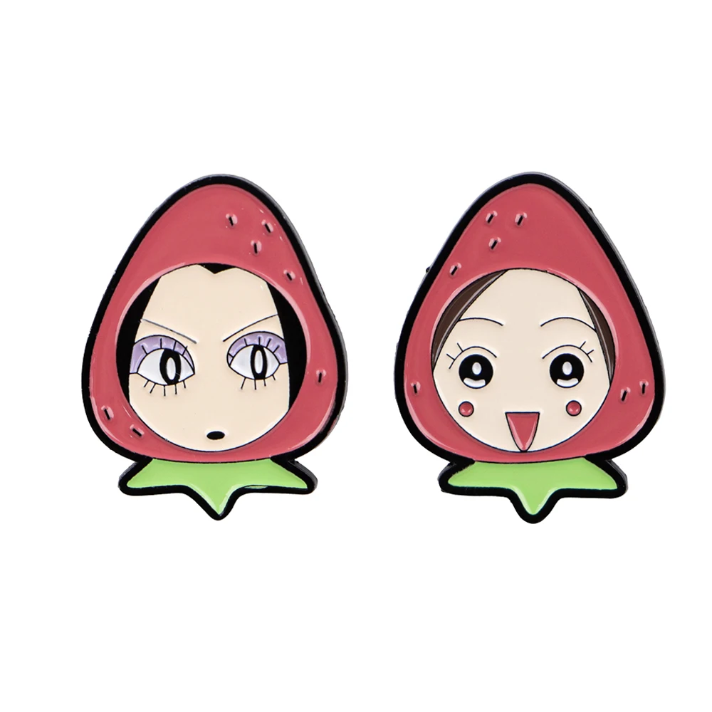 Broches de Anime japonés Oosaki Nana para ropa, alfileres de esmalte suave, alfileres de solapa para mujer, insignias de Manga para mochila, regalos de joyería