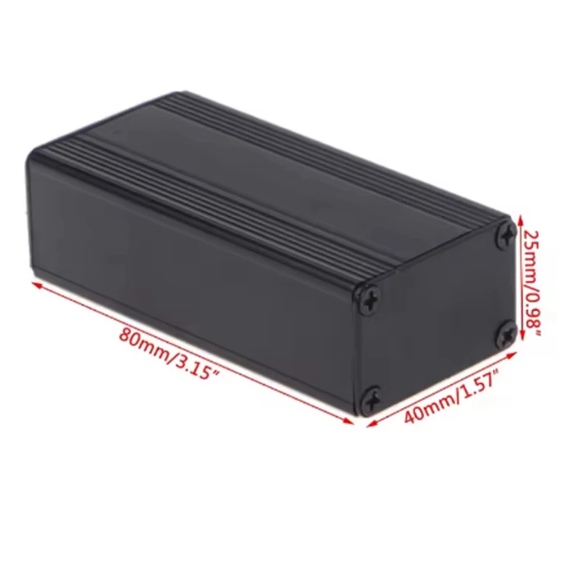 Aluminum Project Box Enclosure Case Electronic DIY Instrument Case Amplifier Aluminum Shell Box-ABFB