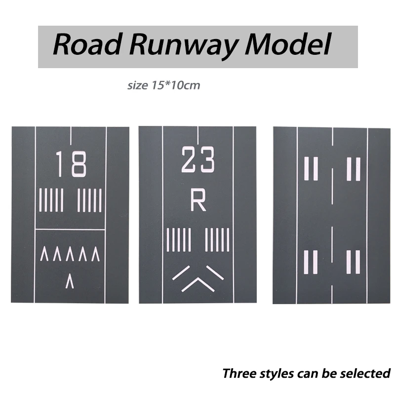 

Simulation Aircraft Runway City Road Layout Material Model Kits For Diy Sand Table Airport Landscape Diorama Accessory 5Pcs