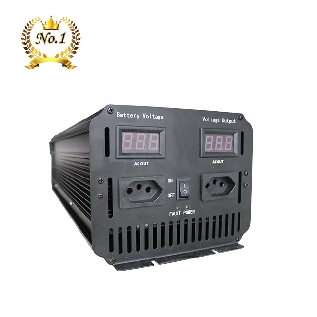 3000W Pure Sine Wave Car Power Inverter 12 Volt Power Supply Soft Starter Single Phase DC 12V to AC 220V/110V Brazilian