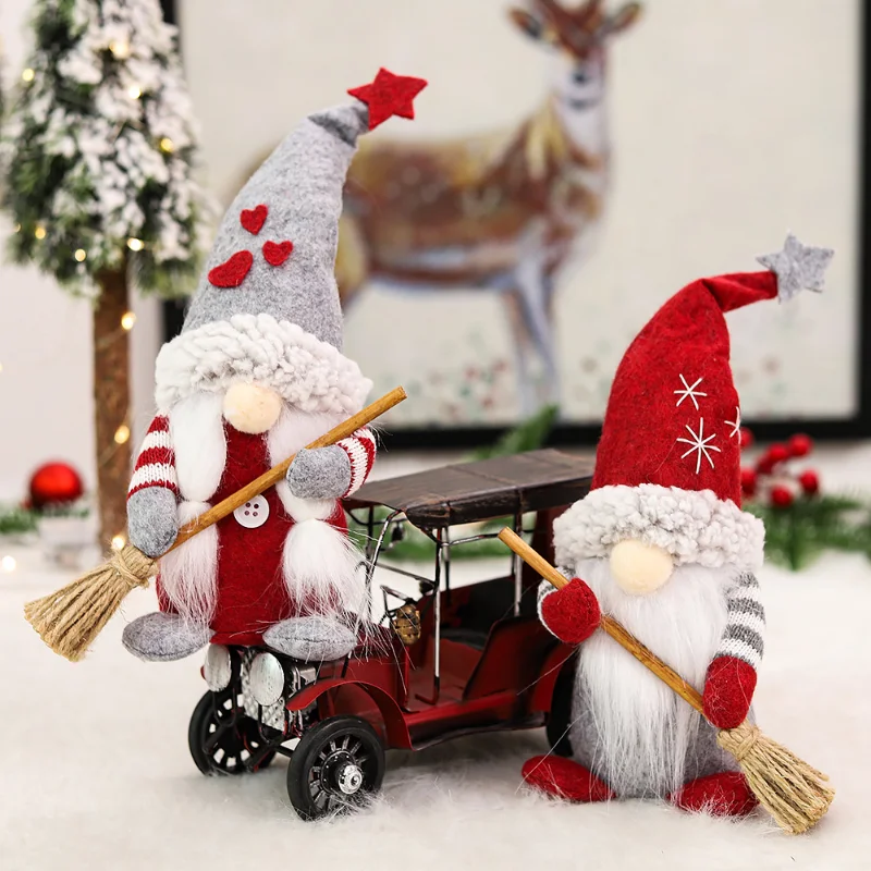 Weihnachten gesichtslose Puppe Weihnachts baum Plüsch Gnom hängen Anhänger Dekoration für Home Party Ornamente Neujahr