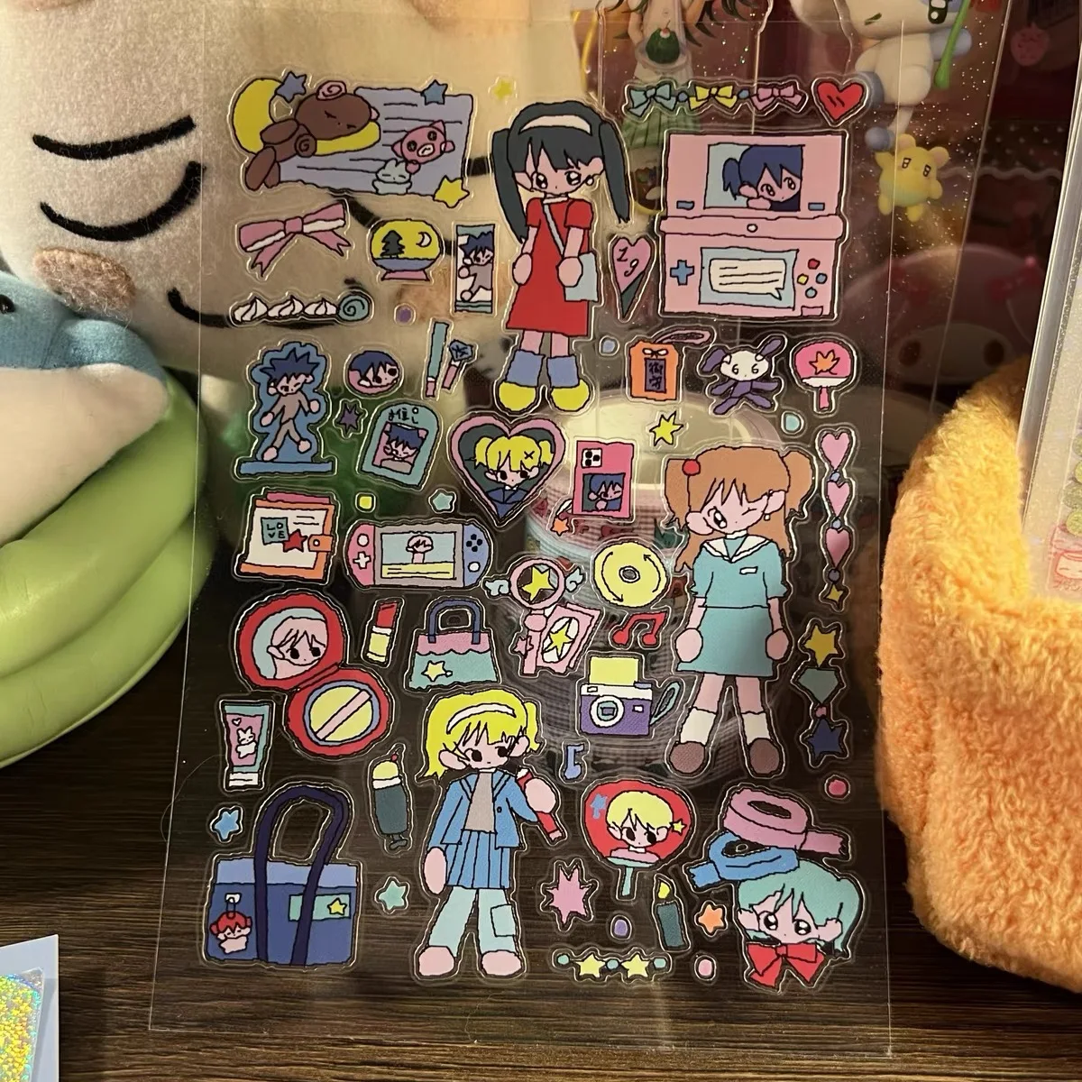 High quality cute Little girl stickers
