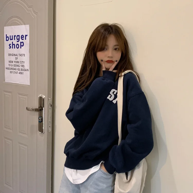 

Женские толстовки в стиле бохо, женская одежда с буквами, готическая молния, дышащая, утепленная, спортивная, для поездок на работу, утепленная, свободная посадка в полоску для женщин