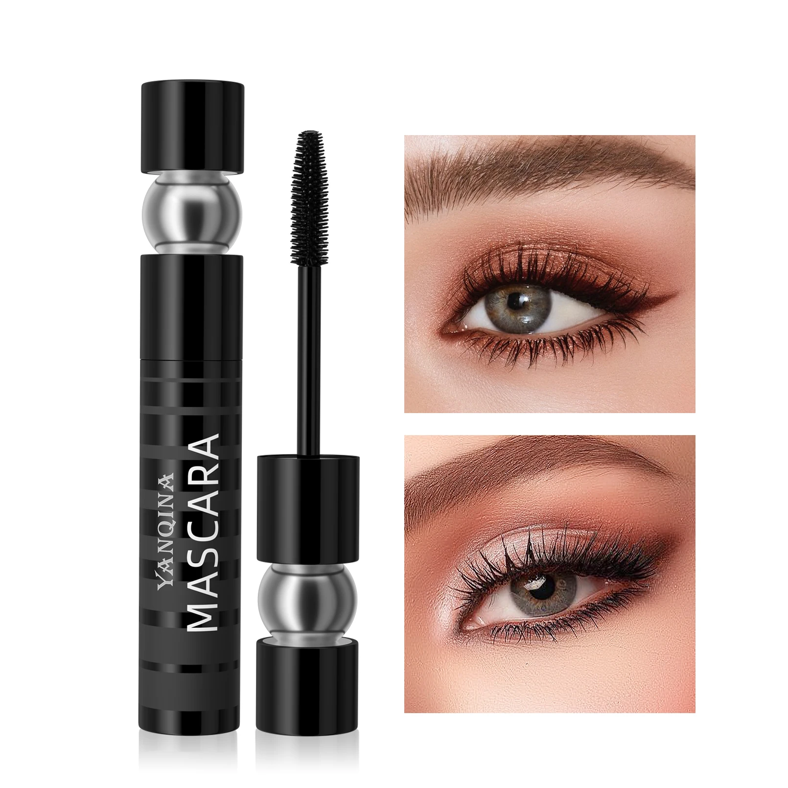 

Mascara with soft and thin tips, dense curls, elongation, long-lasting hold, waterproof and sweat-proof, not easy to smudge
