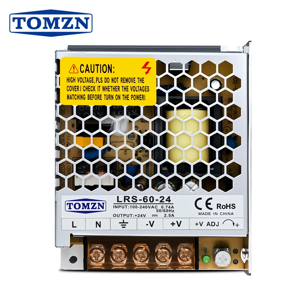 TOMZN 60 واط AC-DC SMPS إخراج واحد تحويل التيار الكهربائي المدخلات 110 فولت 220 فولت الناتج 5 فولت 12 فولت 15 فولت 24 فولت 36 فولت 48 فولت قابل للتعديل ل LED