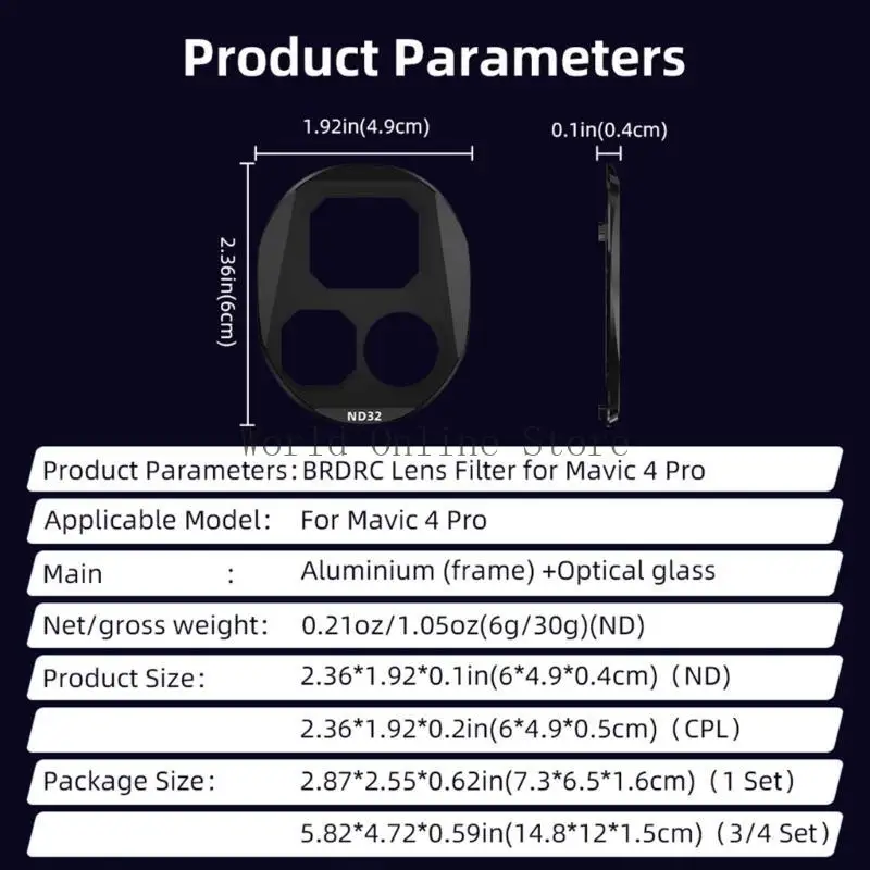 Filter Polarizer Filter Lensa Aluminium Filter CPL ND8 ND16 ND32 Filter 87HC