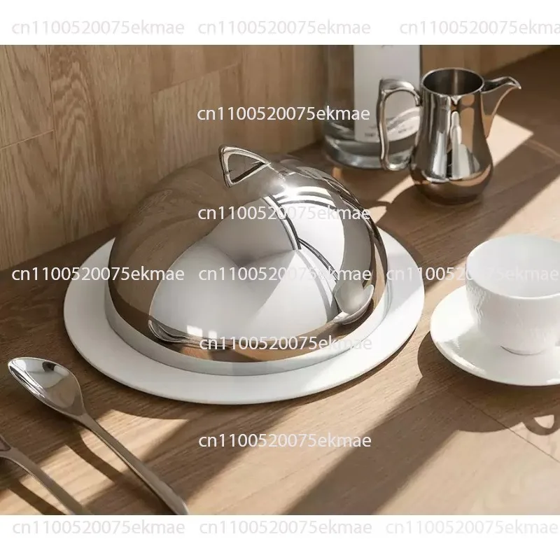 Stainless Steel Food Storage Lids – Household Dust-proof Lids for Food, Pastries, Steaks, Bread, Cold Cuts and Fruit
