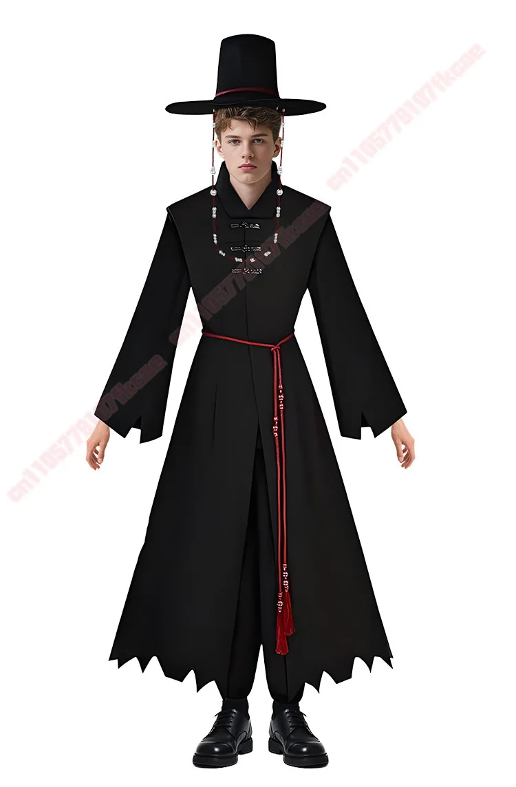 Anime KPop Saga Boys Cosplay Costume Jinu Demon Hunter Outfit Men Boy Group Stage Performance Halloween Carnival Comic-con Party