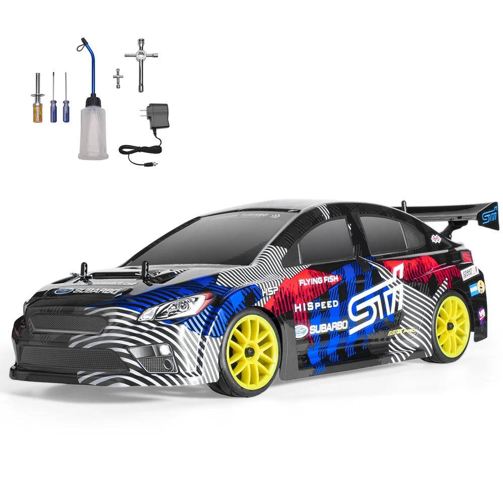 HSP 4wd 1:10 On Road Racing RC Car Two Speed Drift Vehicle Toys 94102 4x4 Nitro Gas Power High Speed Hobby Remote Control Car