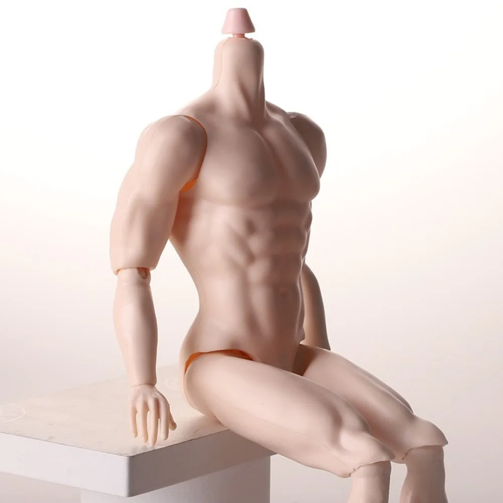 

31cm Height Male Action Figure Body For 1/6 MJD Boy Body White Normal Tan Skin Strong Man DIY Doll Accessories