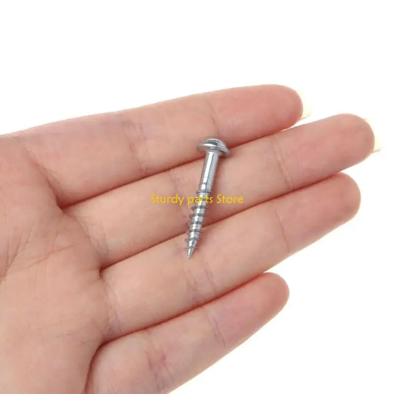 

97QC 100Pcs M4-25 High Strength Oblique Hole Self-tapping Screws For Pocket Hole Jig