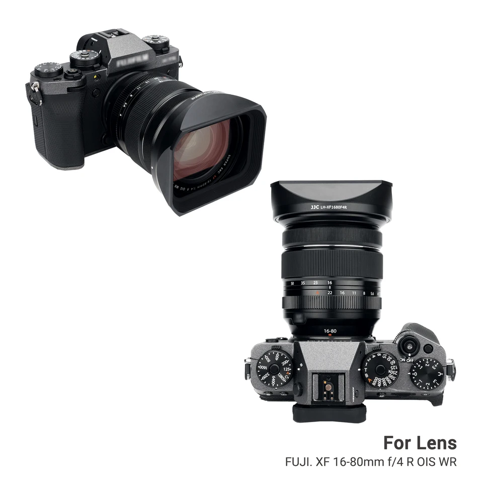 【ジャンク品だが完動品】FUJIFILM XF16-80mm レンズ JJC スクエアレンズフード 富士フイルム XF 16-55mm F2.8 R LM WR II