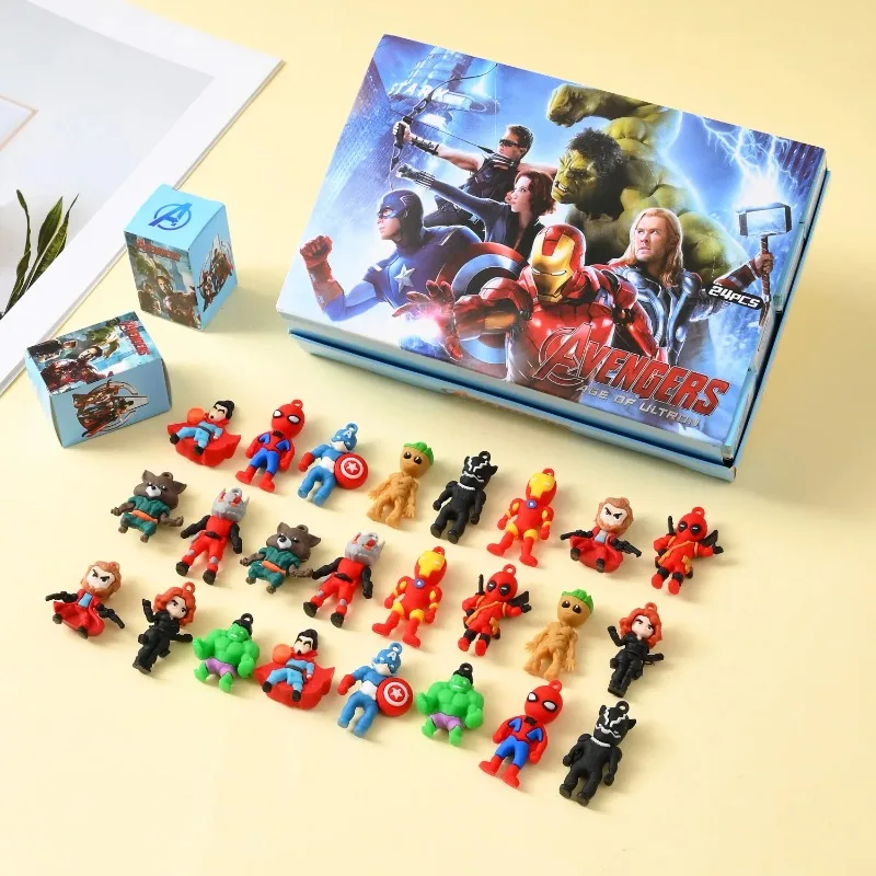 24 Pieces of Marvel Comics Spider-Man Blind Box Toy Model Animation Action Doll Spider-Man Children's Toy Decorative Doll Gift - view 4