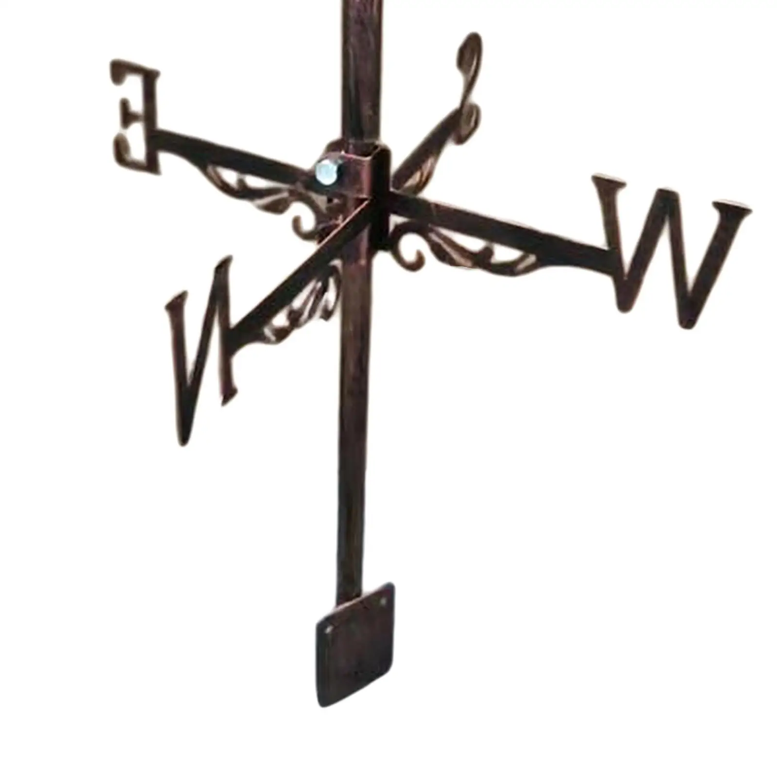 Architectural Steel Weather Vane Classic Wind Direction Metal Roof Ornament for Outdoor Shed Barn Pavilion