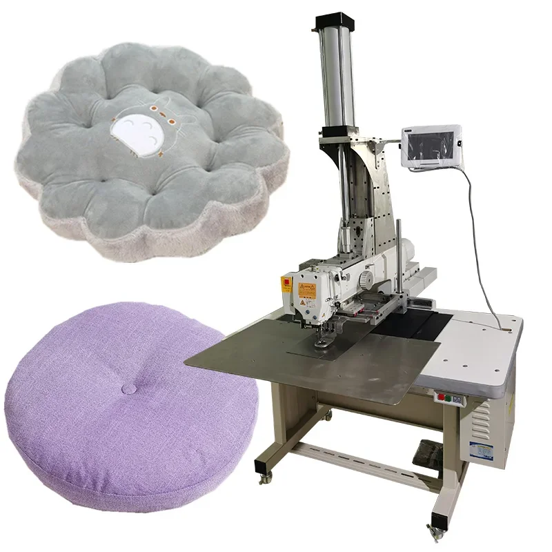 Automatic Seat Cushion Pillow Pattern Sewing Closing Making Machine