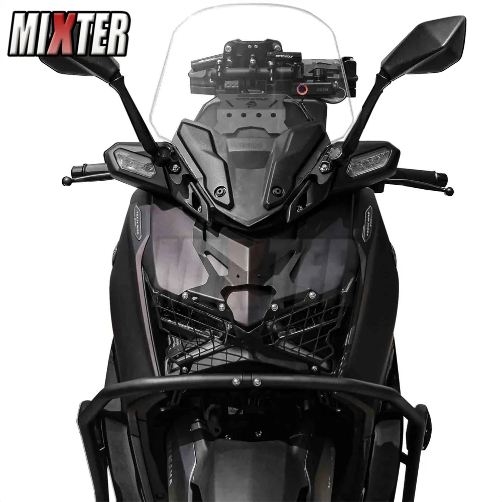 NEW For YAMAHA XMAX 300 2023 2024 X-MAX300 2024 Motorcycle Accossories Front Headlight Grille Lamp Guard Cover Net Protector