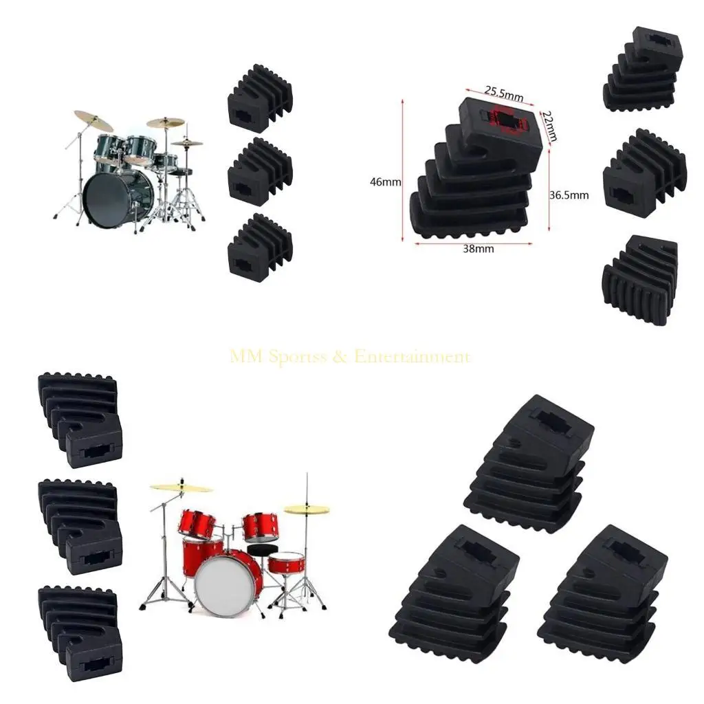 

31BE, 3 шт., стойка для барабанов, резиновые ножки, защитные приспособления для ножек барабана, подставка для тарелок, кронштейн