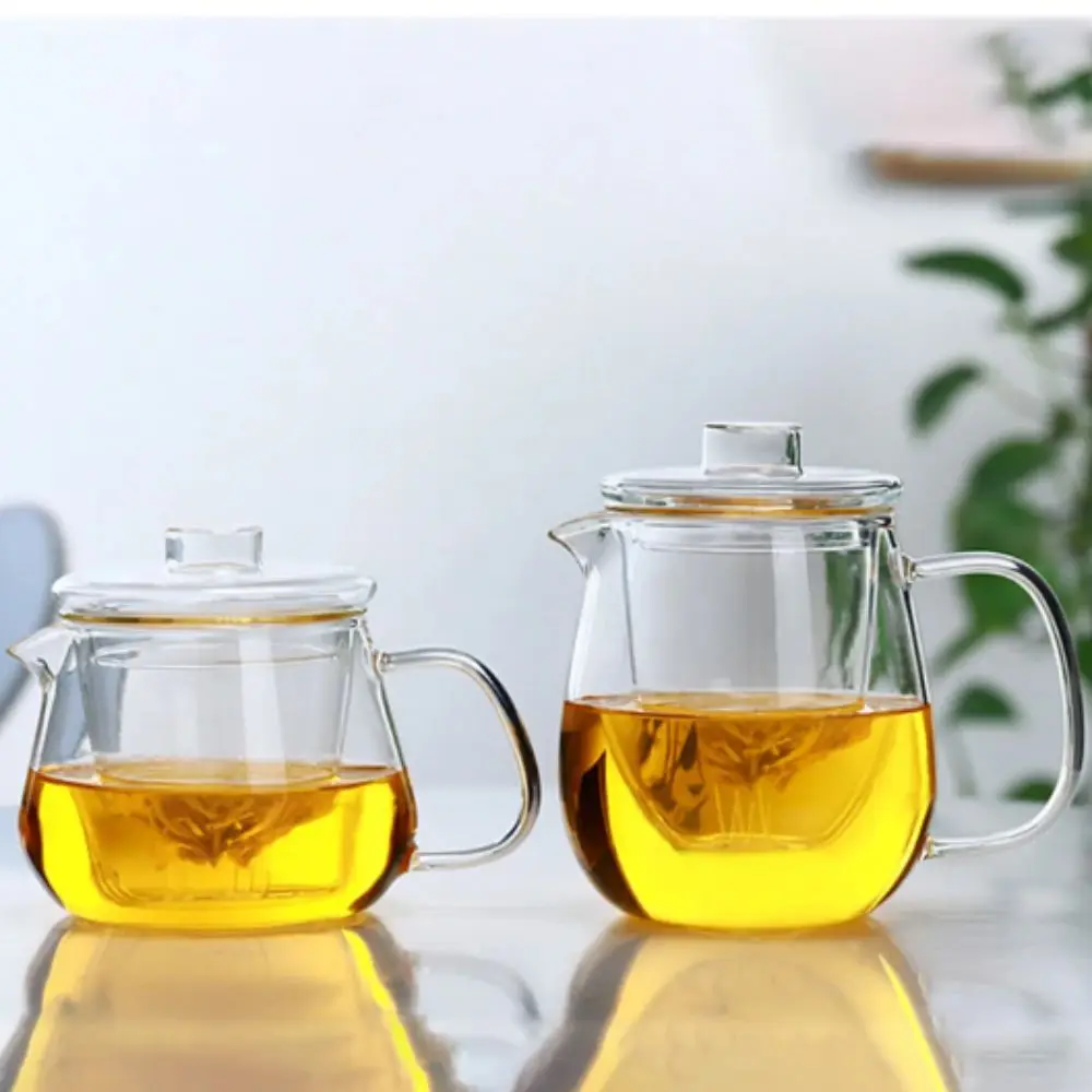 Heat Resistant Glass Tea Pot Transparent High Boron Silicon Kung Fu Tea Set Penguin Shape With Filter Teawear Set