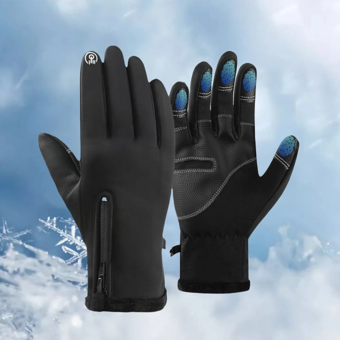 Winter Warm GlovesTouchscreen Cold Weather Gloves Windproof Anti-Slip Sports Gloves for Cycling Running Skiing Hiking Climbing