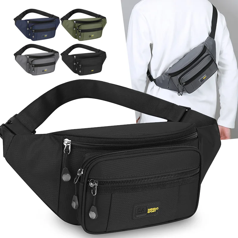 

Minimalist Unisex Waist Pack – Multi-Wear Chest Crossbody Bag with Secure Phone Pocket for Travel & Outdoors