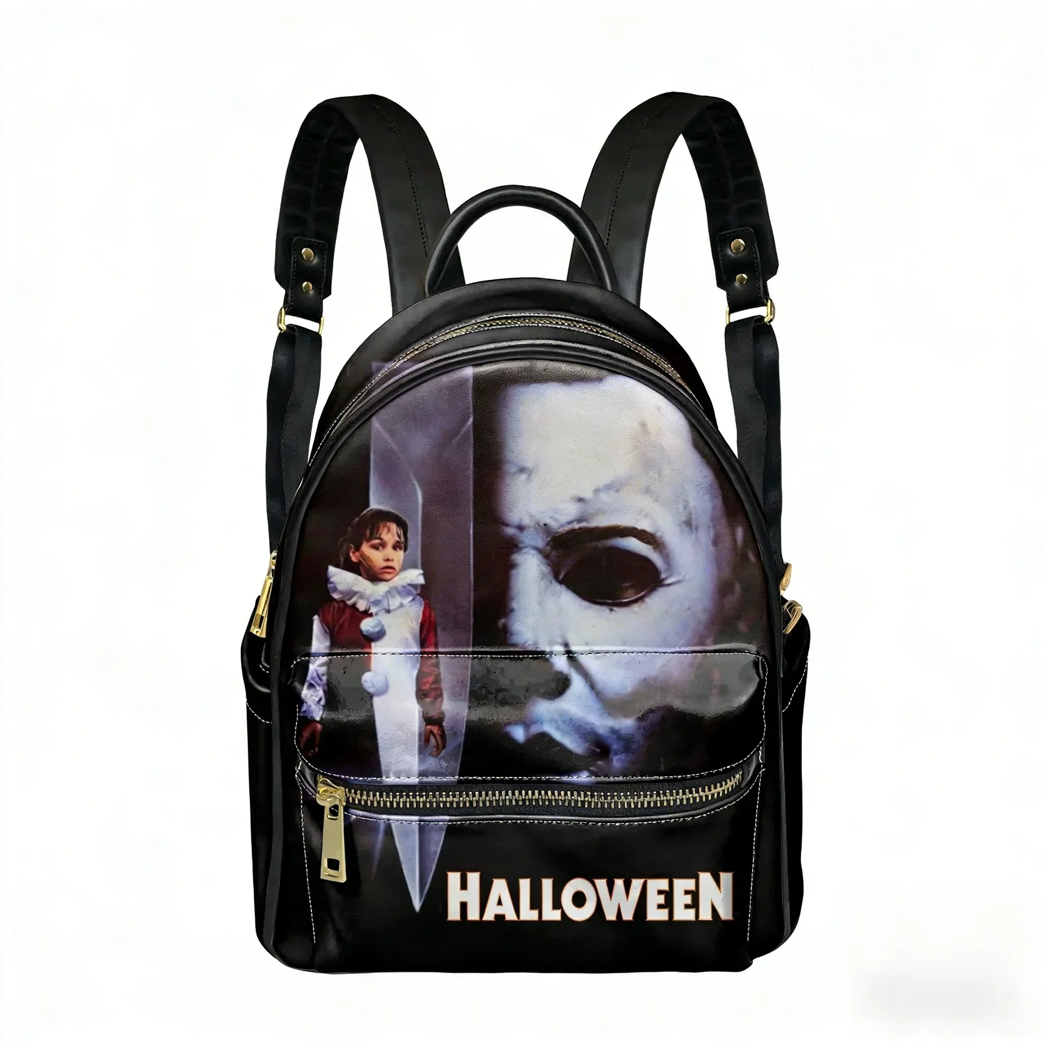 

Michael Myers Halloween Killer Backpack Women Men Personalized Double Shoulder Bag Business Travel Bookbag Rucksack Gift Daypack