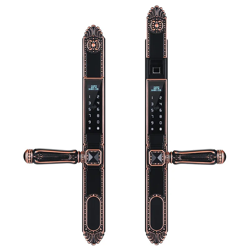 waterproof outdoor door, broken bridge aluminum alloy smart lock, rainproof outdoor password lock