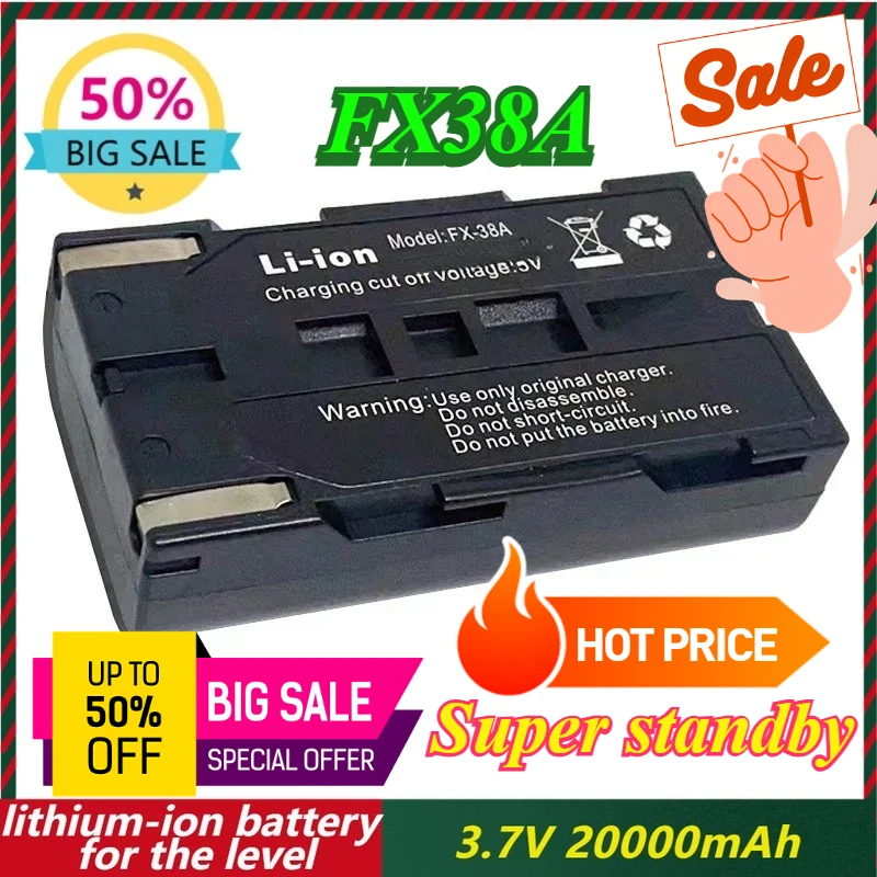 

3.7V 20000mAh Rechargeable Lithium Battery Replacement Part for Red/Green Laser IE12 IE16 and IE16R Cross Line Laser Level