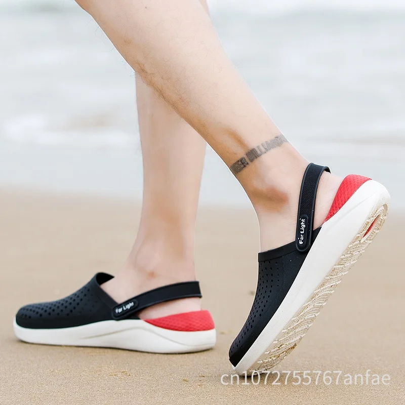 Men's Summer Outdoor Wear Anti-Slip Waterproof Wear-Resistant Slip-Resistant Sandals Breathable Sporty Flip Flops for Driving... image 6