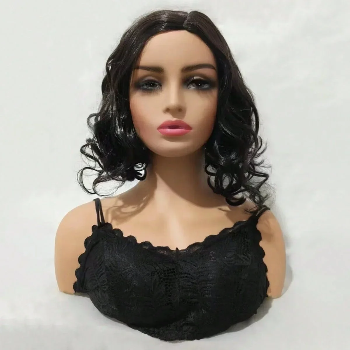

2026 New 10 Inch Body Wave Pre Plucked Synthetic Hair Wigs For Ladies Natural Style Daily Party Hair Wig